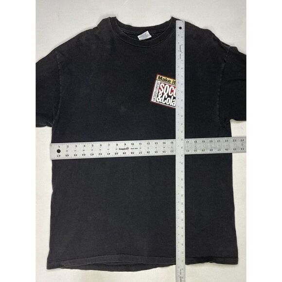 VINTAGE Make It A Southern Comfort & Cola T-shirt Men XL 90s Single Stitch - Picture 9 of 9